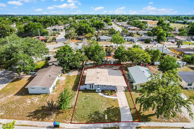 birds eye view of property featuring a residential view