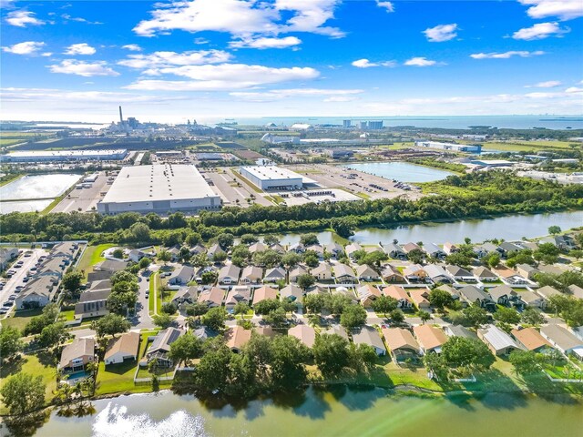 12511 Lake Vista Dr, Gibsonton, FL 33534 - birds eye view of property with a water view