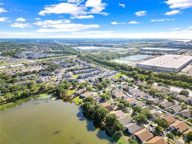 12511 Lake Vista Dr, Gibsonton, FL 33534 - drone / aerial view featuring a water view