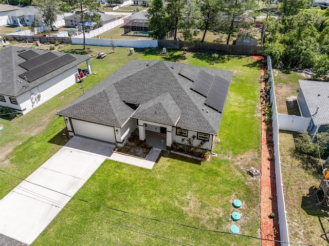 birds eye view of property featuring a residential view