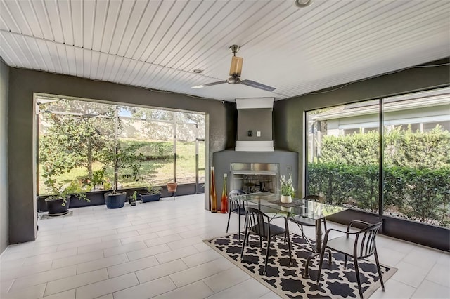 view of sunroom / solarium