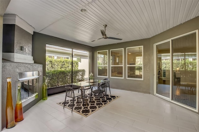 view of sunroom / solarium