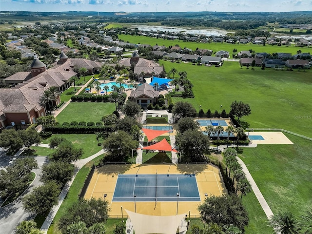 drone / aerial view featuring a residential view