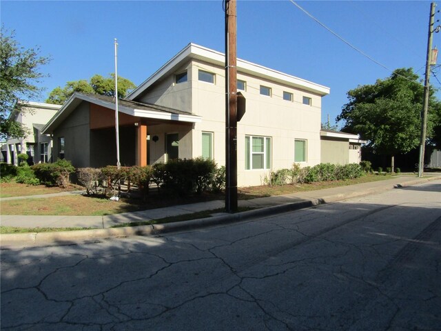 view of home's exterior featuring stucco siding