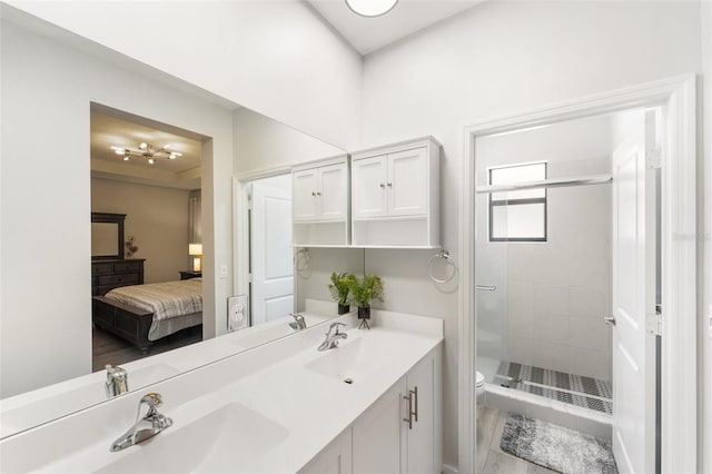 549 NE 206th Ln, Miami, FL 33179 - full bath with a sink and a stall shower