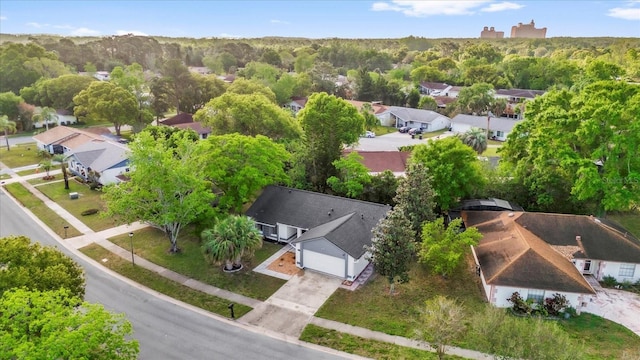 drone / aerial view featuring a residential view