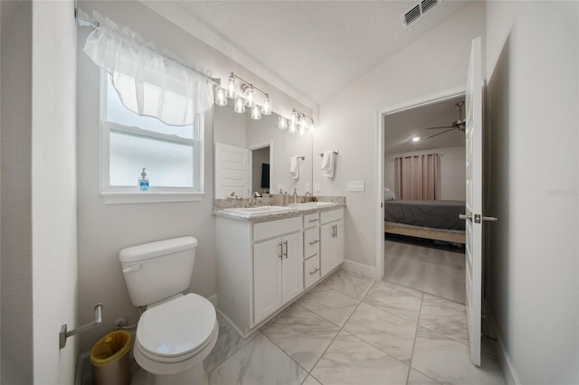8137 Merano Ave, Fort Pierce, FL 34951 - ensuite bathroom with ensuite bathroom, toilet, visible vents, marble finish floor, and a sink