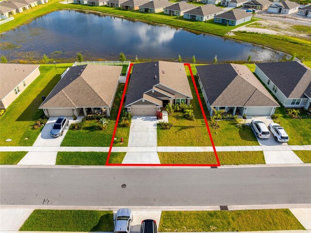 8137 Merano Ave, Fort Pierce, FL 34951 - bird's eye view featuring a water view and a residential view