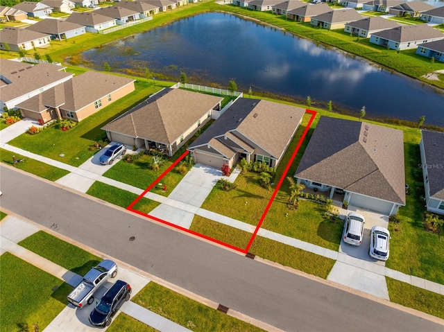 8137 Merano Ave, Fort Pierce, FL 34951 - birds eye view of property with a residential view and a water view