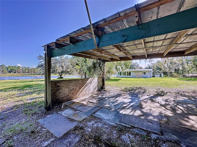 407 Sheryl Dr, Deltona, FL 32738 - view of patio with a water view