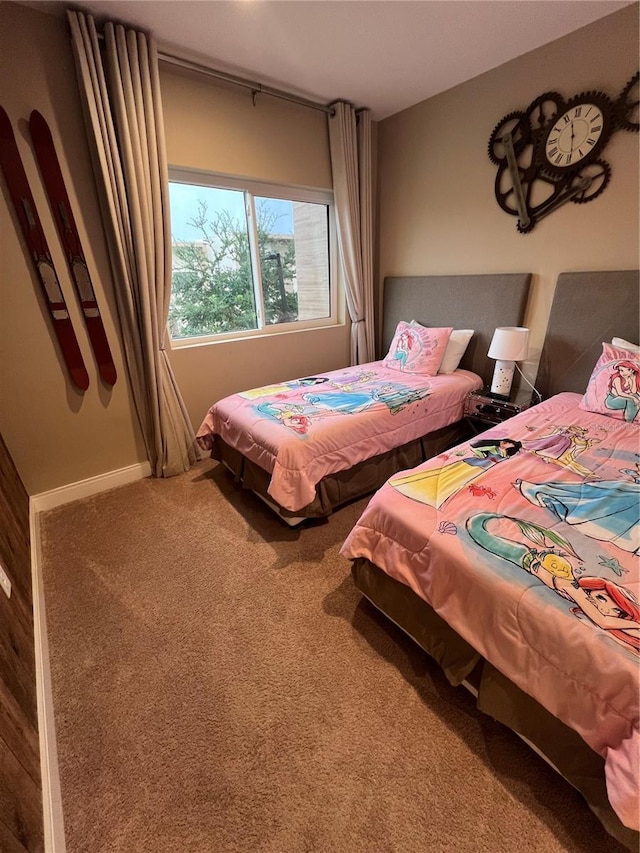 bedroom featuring carpet floors
