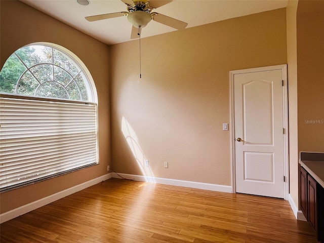 702 Palenci Ct, Winter Springs, FL 32708 - unfurnished room featuring light wood-style floors, ceiling fan, and baseboards