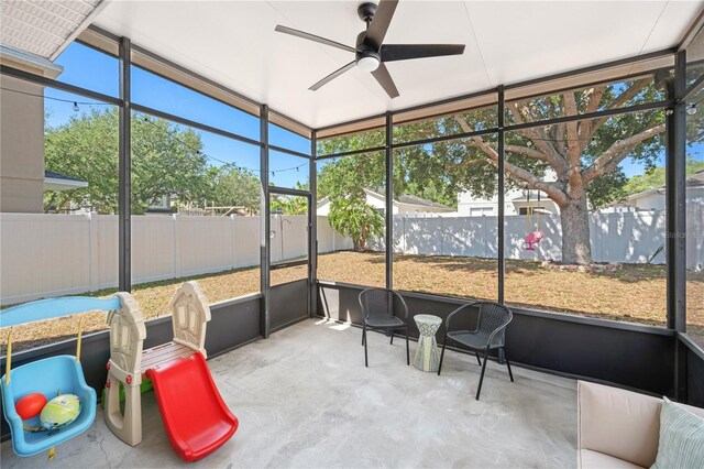 1415 Sherbourne St, Winter Garden, FL 34787 - sunroom / solarium with ceiling fan