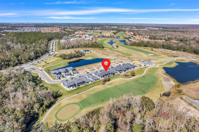 3024 Kensington Ave, Davenport, FL 33837 - drone / aerial view featuring a water view and view of golf course
