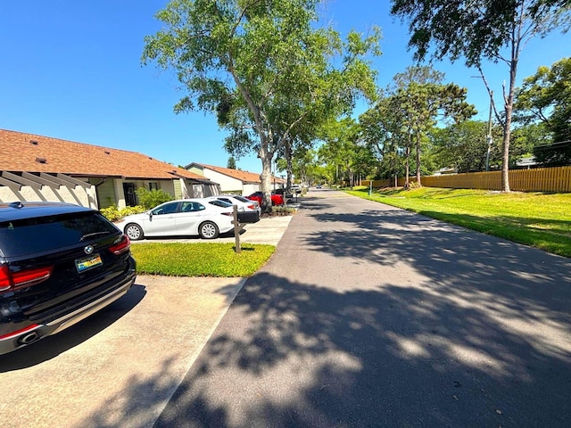 view of road