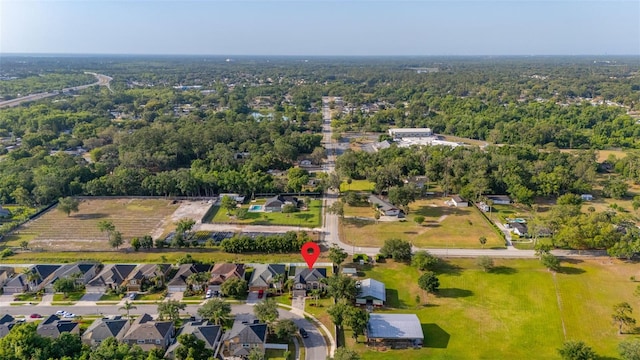 bird's eye view with a residential view