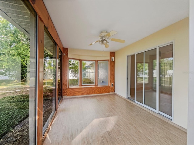 198 Bren Mar Ln, Palm Coast, FL 32137 - unfurnished sunroom with a ceiling fan