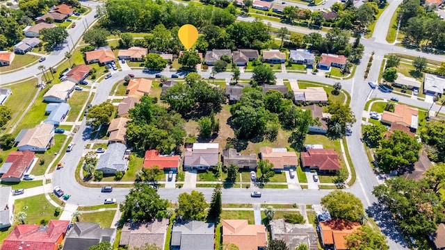 drone / aerial view featuring a residential view