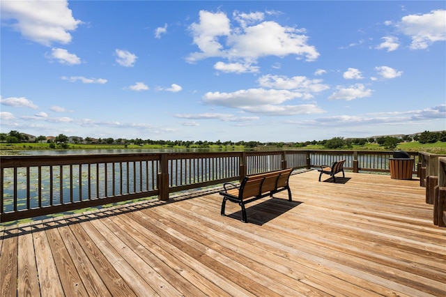 14841 Porter Rd, Winter Garden, FL 34787 - wooden terrace with a water view