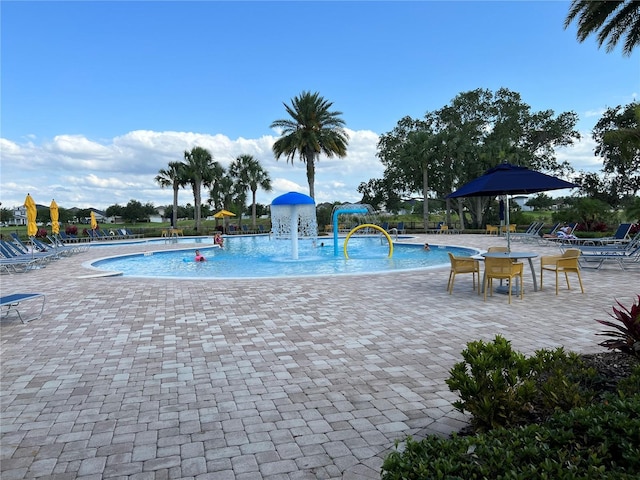 14841 Porter Rd, Winter Garden, FL 34787 - community pool with a patio