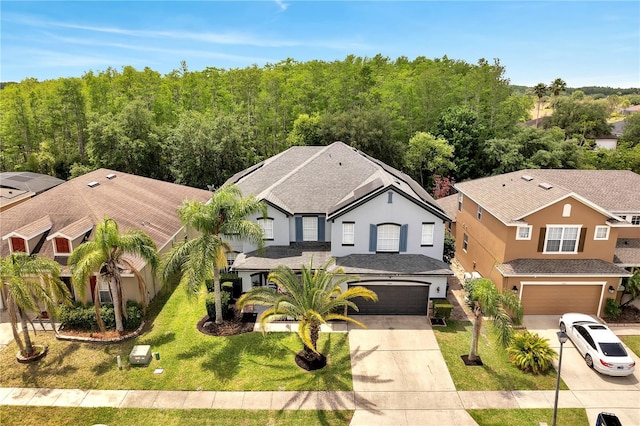bird's eye view with a residential view