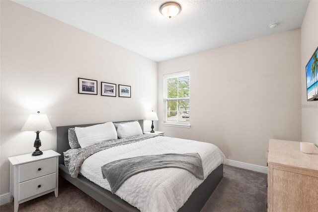 416 Southfield St, Kissimmee, FL 34747 - bedroom with baseboards and dark colored carpet