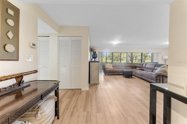 3035 Countryside Blvd Unit 15B, Clearwater, FL 33761 - living room with light wood-style flooring