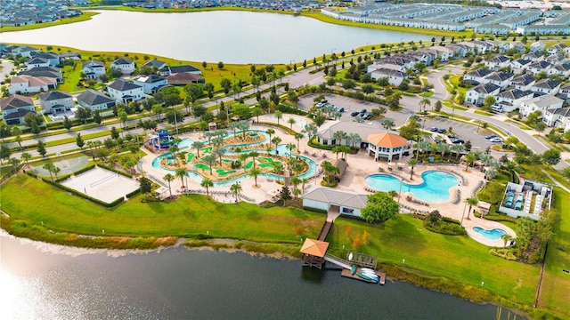 2400 Reading Trl, Kissimmee, FL 34746 - aerial view with a water view and a residential view