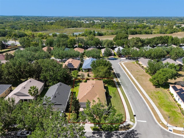 bird's eye view featuring a residential view