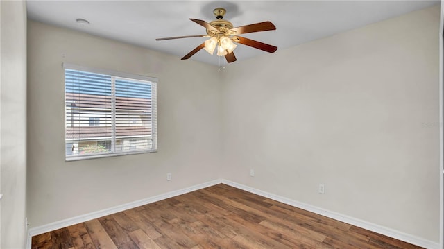 2167 Velvet Leaf Dr, Ocoee, FL 34761 - unfurnished room with wood finished floors, baseboards, and a ceiling fan