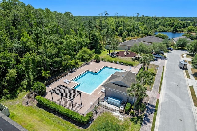 1918 Marabou Dr, Davenport, FL 33896 - bird's eye view featuring a wooded view