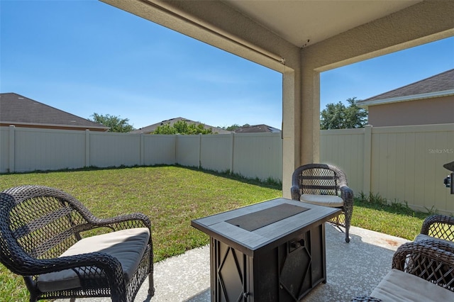 1918 Marabou Dr, Davenport, FL 33896 - view of yard with a fenced backyard and a patio