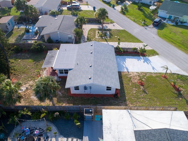 aerial view featuring a residential view
