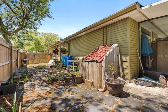 view of patio / terrace featuring a fenced backyard