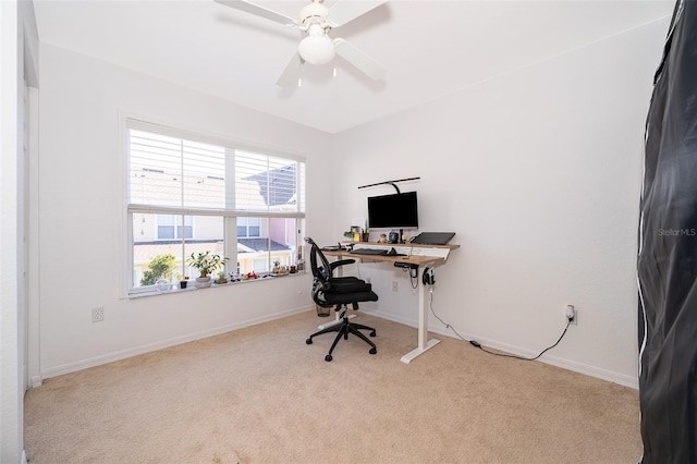 4011 Venetian Bay Dr Unit 103, Kissimmee, FL 34741 - carpeted office space with ceiling fan and baseboards