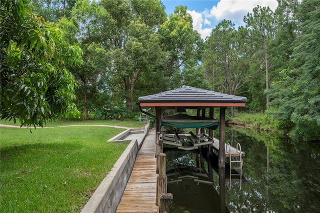 10849 Emerald Chase Dr, Orlando, FL 32836 - dock area featuring a yard