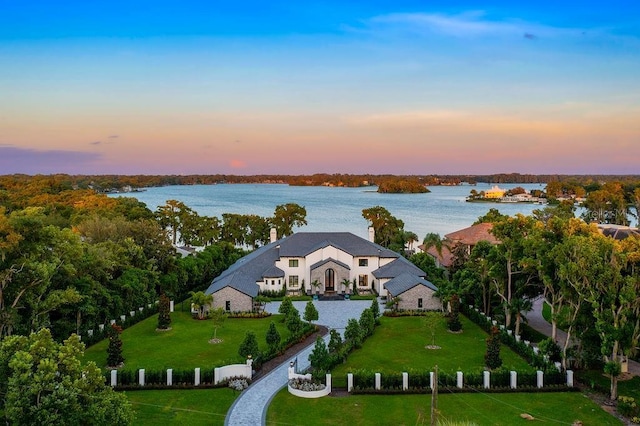 570 Manor Rd, Maitland, FL 32751 - aerial view at dusk with a water view