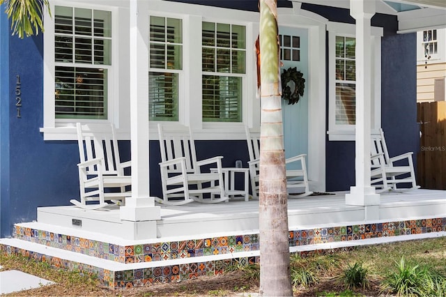 exterior view of stucco siding