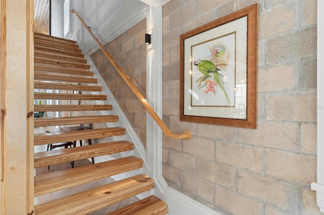 view of staircase