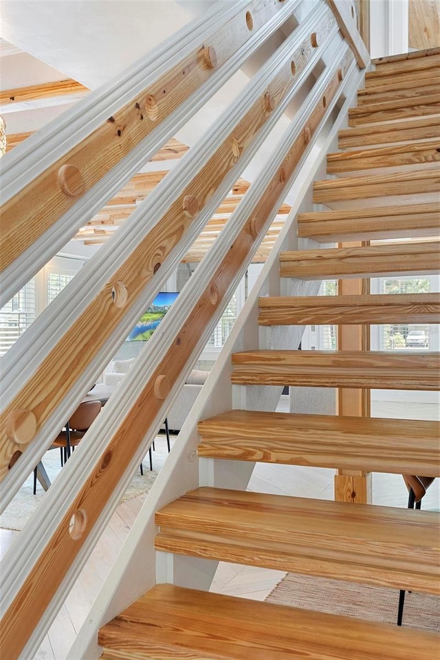stairs featuring healthy amount of natural light