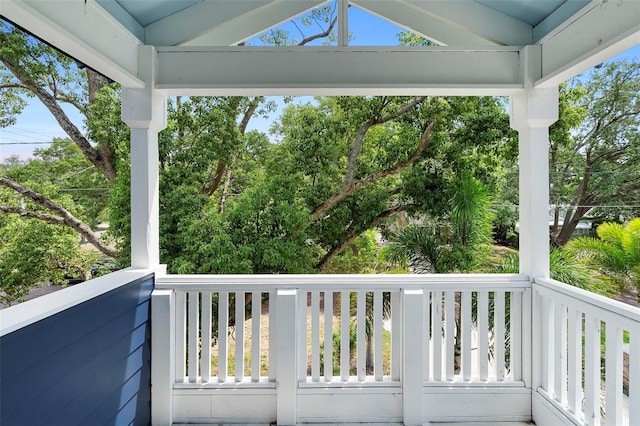 view of balcony