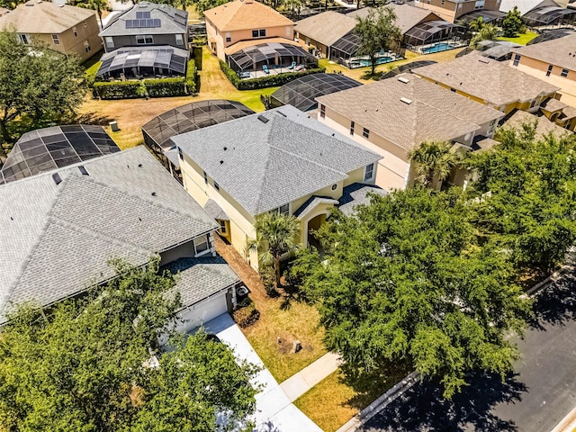 birds eye view of property featuring a residential view