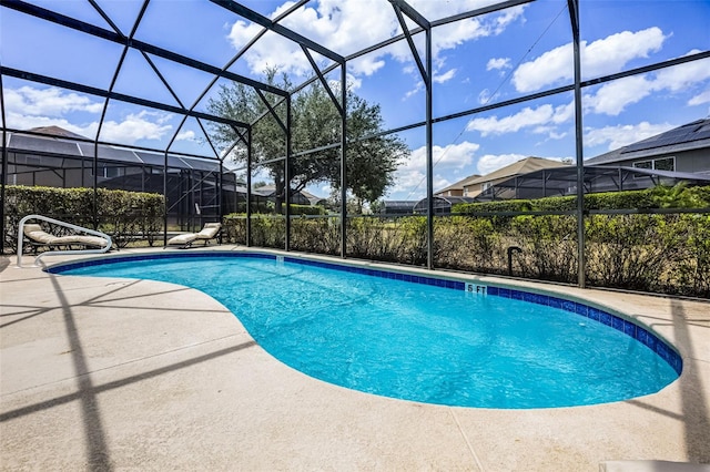 pool featuring a patio and a lanai