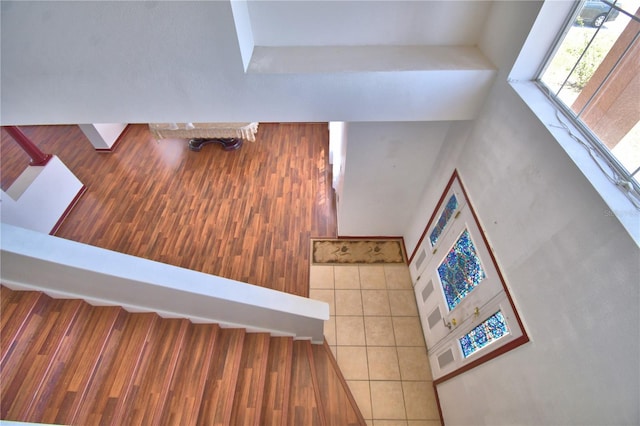 view of stairs