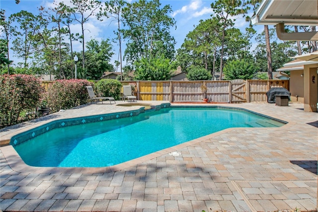 4833 Palm Tree Ct, Windermere, FL 34786 - view of pool with a patio and a fenced backyard