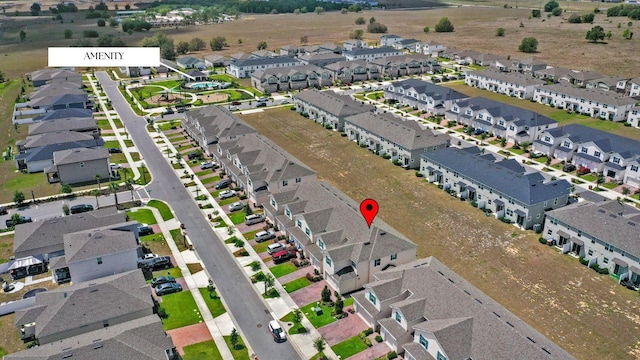 aerial view featuring a residential view