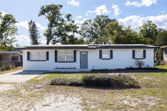 view of ranch-style house
