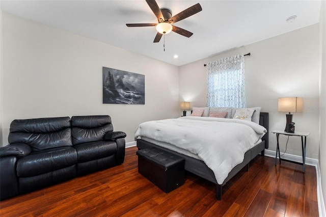8625 Brixford St, Orlando, FL 32836 - bedroom featuring ceiling fan, baseboards, and wood finished floors