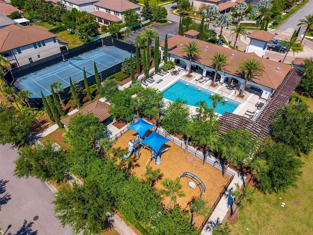 8625 Brixford St, Orlando, FL 32836 - bird's eye view with a residential view