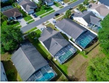 drone / aerial view featuring a residential view